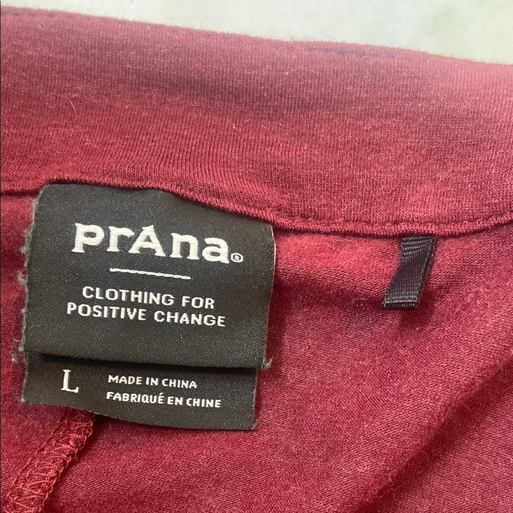 Prana Women's Burgundy Batwing Cardigan - Picture 4 of 5